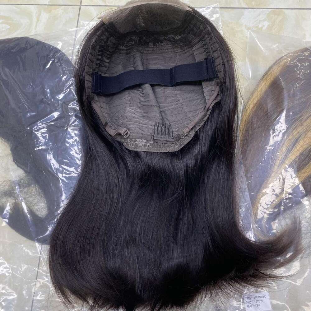 Non Adhesive 13X4/4X4 Front Lace Straight Strip Real Hair Wig Wear And Go Bob Wigs Kq2 Kq2
