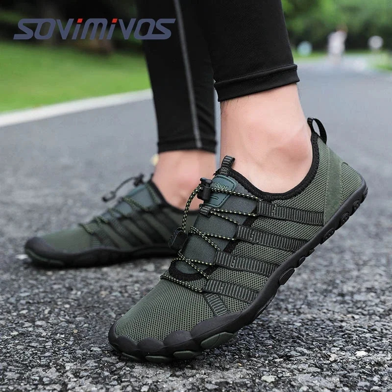 Water Shoes Men Barefoot Five Fingers Aqua Swimming Shoes Breathable Hiking Wading Beach Outdoor Upstream Sneakers Women 241228