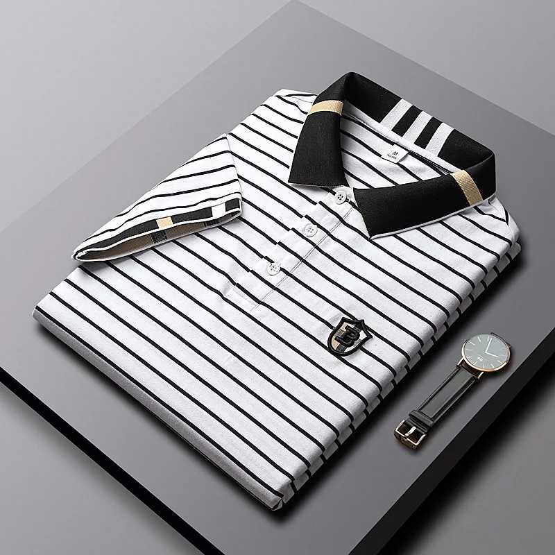 shirt shirt men Summer new high quality Mens short-sleeved shirt shirt Cotton stripe Mens business casual shirt shirt M-4XL 3661 X241228