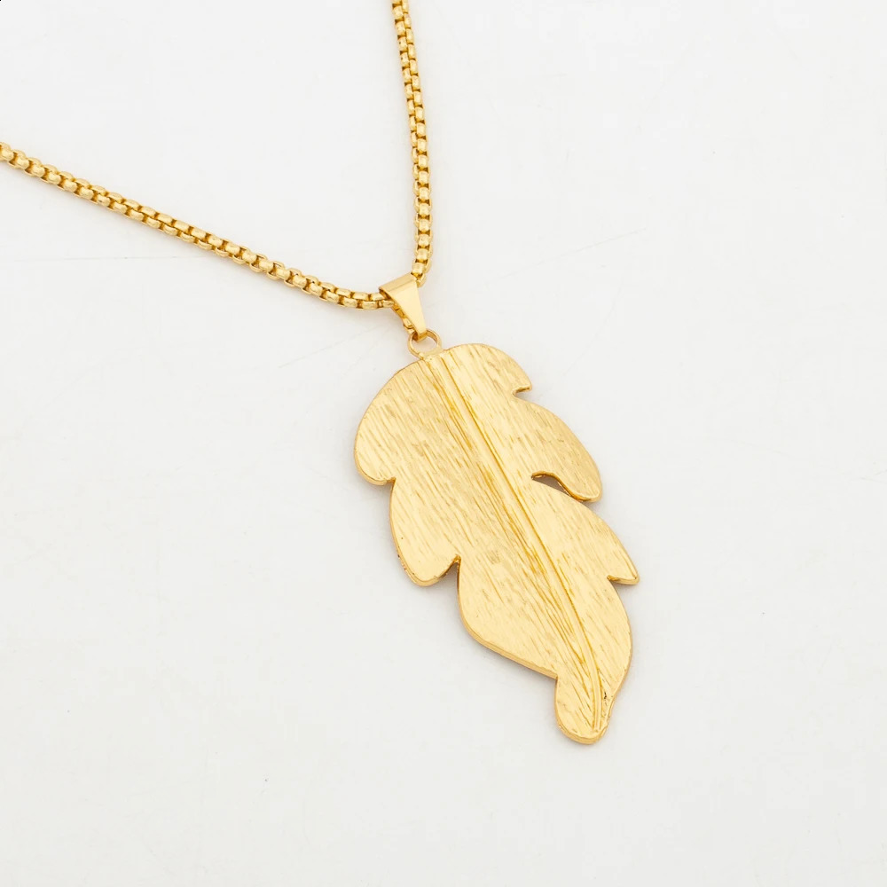 Simple Gold Color Copper Plant Leaf Earrings Chain Bangle Ring for Women Italy Fashion Statement Bracelet Necklace Jewelry Gift 241226