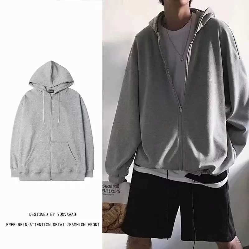 Japanese JDM modified car HKS ENDLESS mens cardigan printed zipper pull rod solid color loose Harajuku hip-hop top X241228