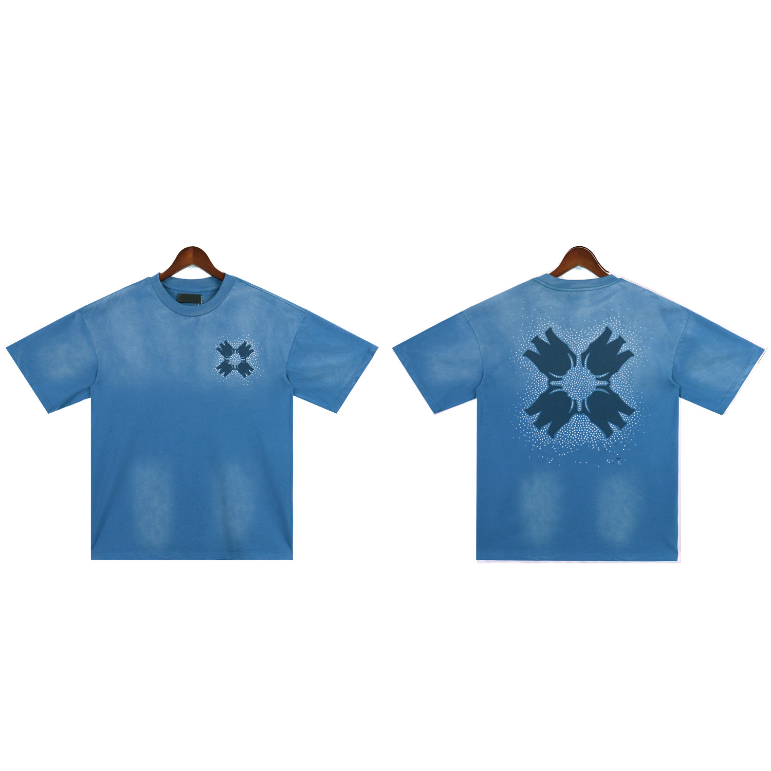 Men Women Designers T-Shirts Mens Fashion MA Quad Crystal Print Shirts Casual Tees Hip Hop Oversize Streetwear TShirts