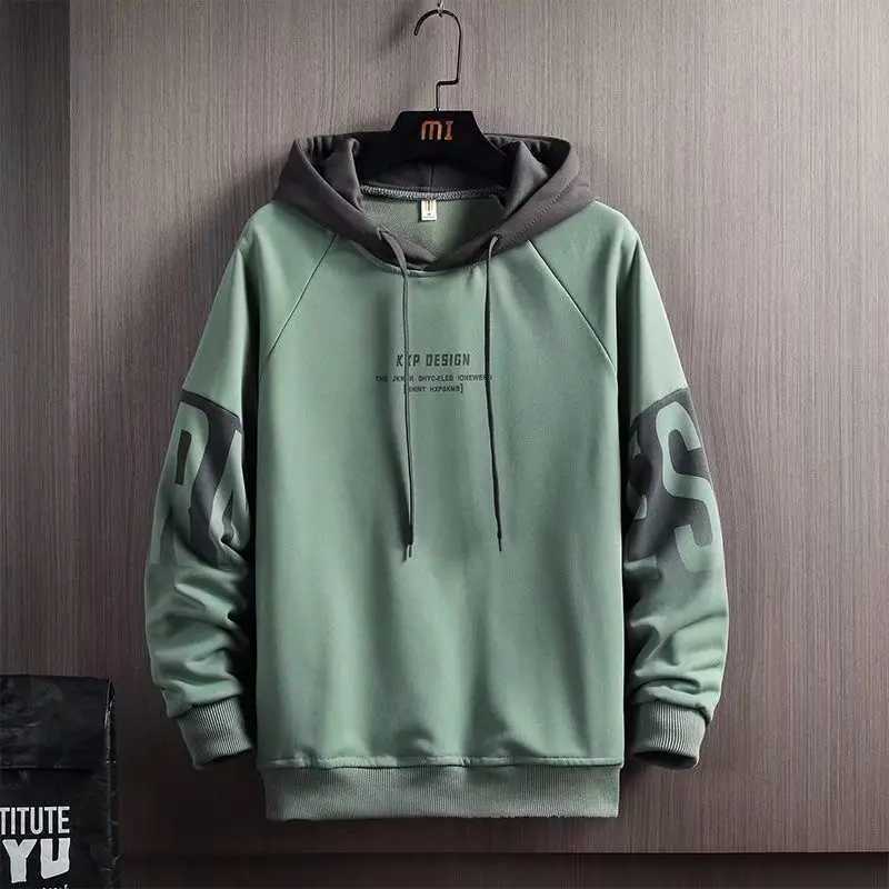 Spring Autumn Mens Hoodies Kpop Fashion Harajuku Letter Print Hoodies Sweatshirts Men Streetwear Trend Men Clothing Hoodies Men X241228