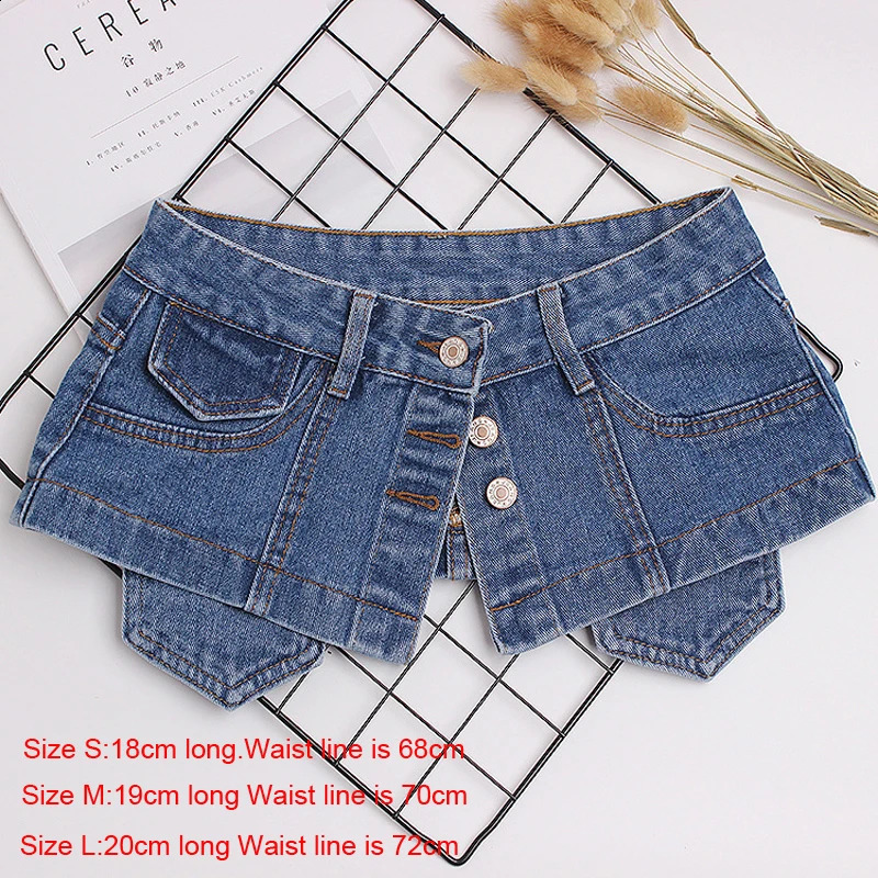 Denim Personality Split Joint Irregular Button Wide Belt Women Fashion Dress Decorative Belt Wide Cummerbund Corsets 241227