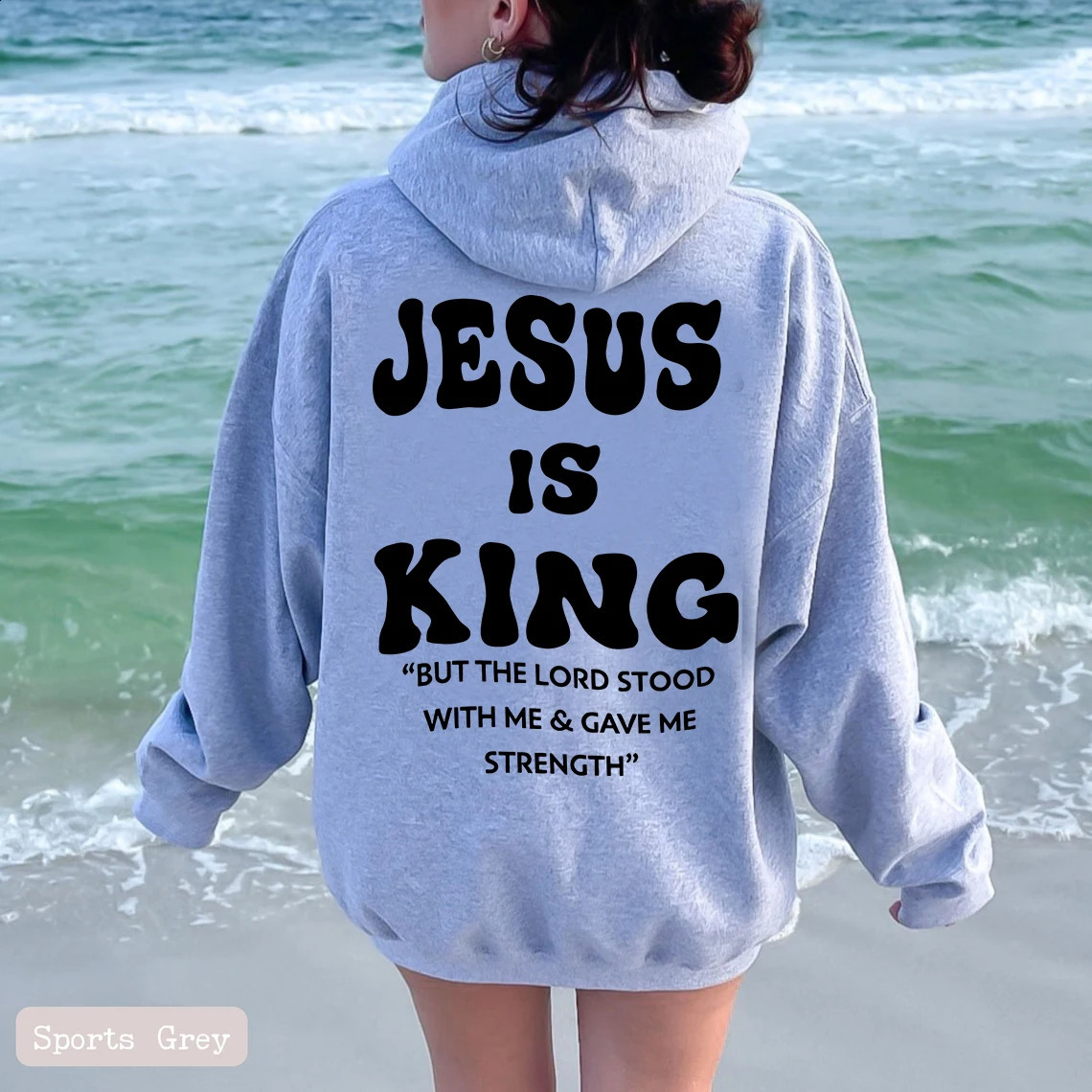 Jesus Christian Hoodie Fashion Letter Print Sweats Harajuku Coat Sweatshirt Gym Pullovers Clothing 241227
