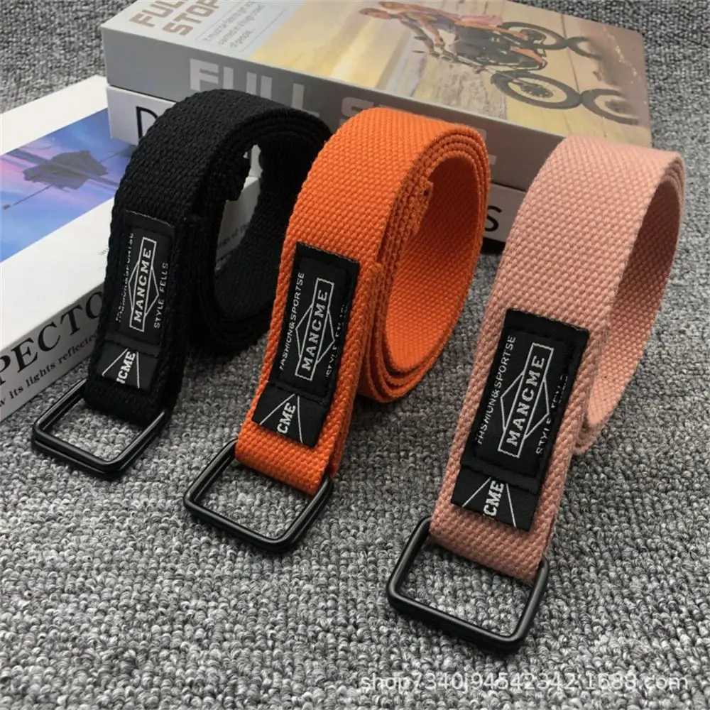 Simple Nylon Braided Belt Womens Luxury Design Braided Belt Double Loop Belt W241228