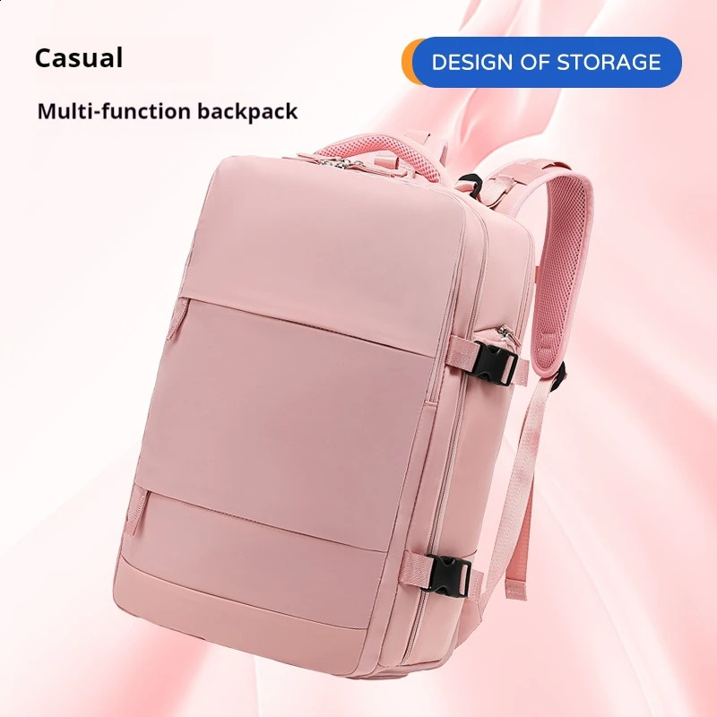 Classic Waterproof Large Capacity Women Backpack USB Charging Laptop Fashion Dry Wet Separation Travel Men Bag 241223