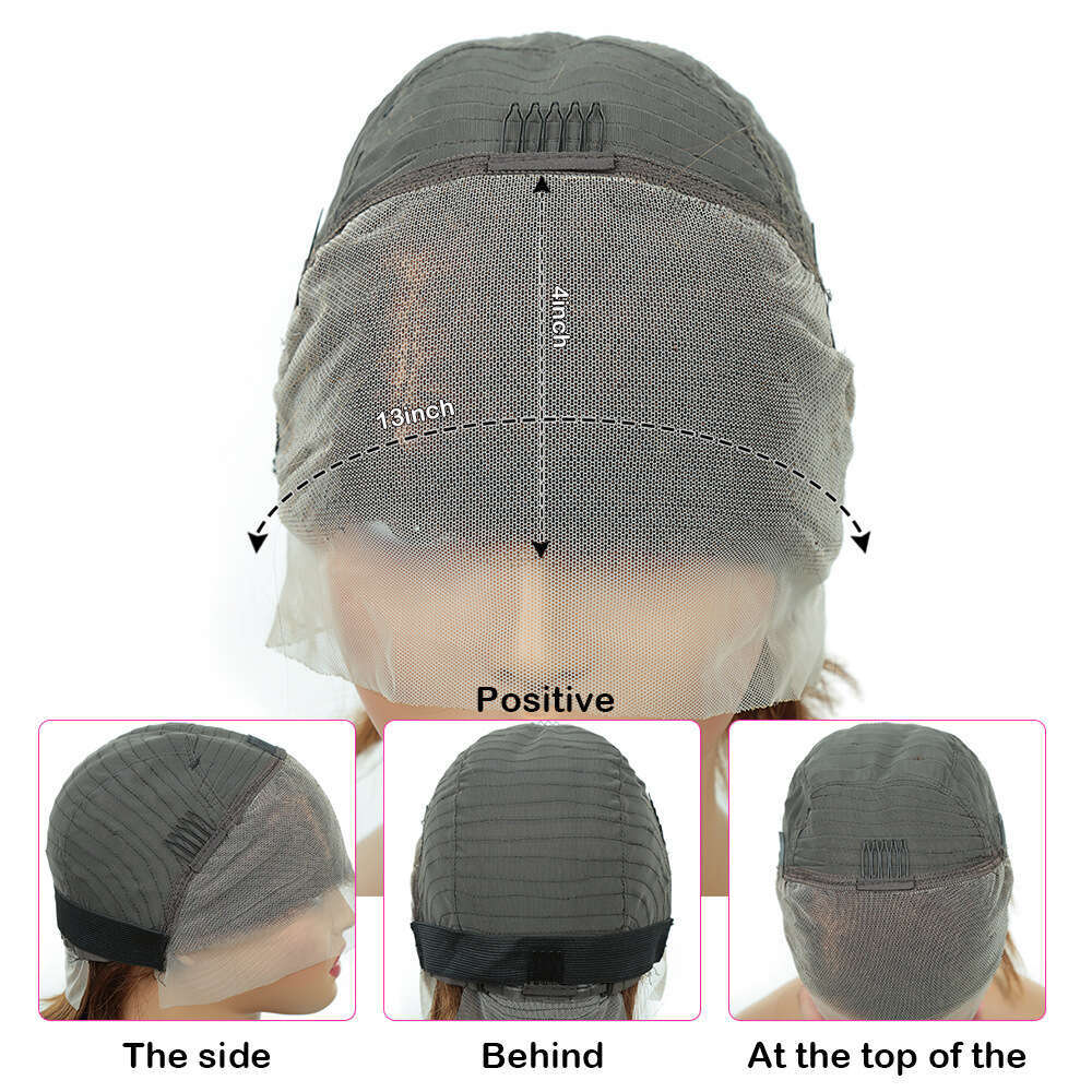 10 Inch 13X4 Genuine Lace Front Cover, High Light Wig, Piano Color Women's Hair Cover Kq1 Kq1