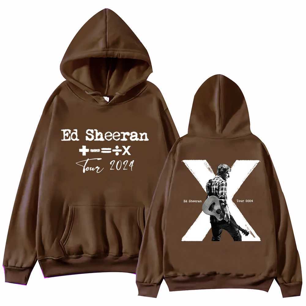 Ed Sheeran Tour 2024 X 10th Memorialized Hoodie Harajuku Pullover Tops Sweatshirt Fans Gift X241228