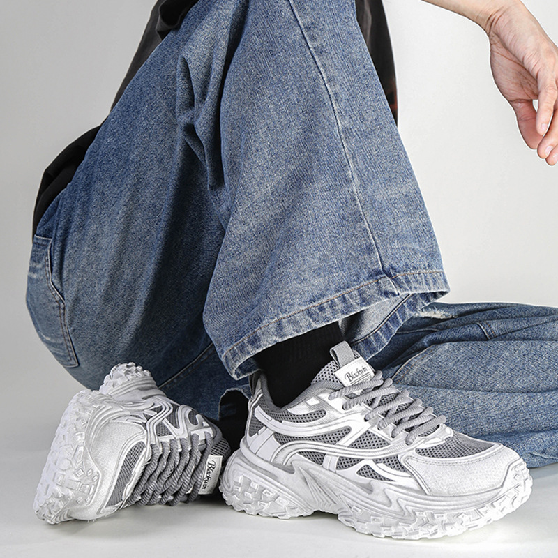 Free shipping 2025 new designer casual shoes for womens mens ladies lace up Mesh surface women Platform running sneakers outdoor sports trainers size 