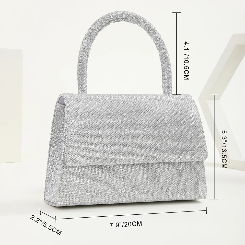 Fashion Rhinestone Evening Bag Women Handbags Sequins Glitter Clutches Wedding Purses Female Shoulder Crossbody Tote Handbags 241227