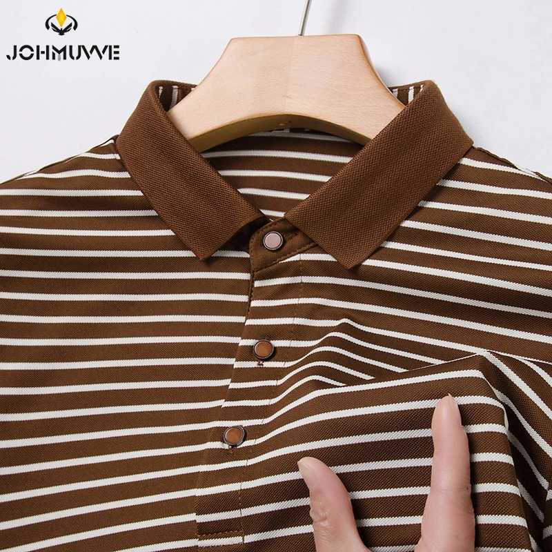 2024 mens new striped cotton business casual short sleeved shirt shirt fashionable short sleeved comfortable breathable top X241228