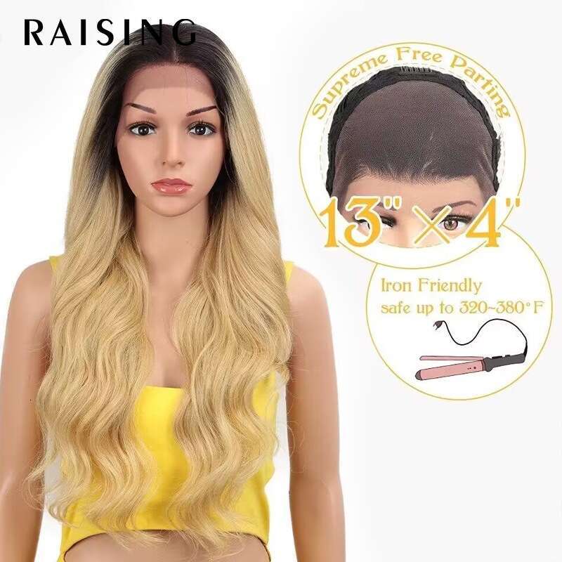13 * 4 Hand Woven Lace Wig, Rebecca Long Curly Hair Synthetic Headband Kq2 Kq2