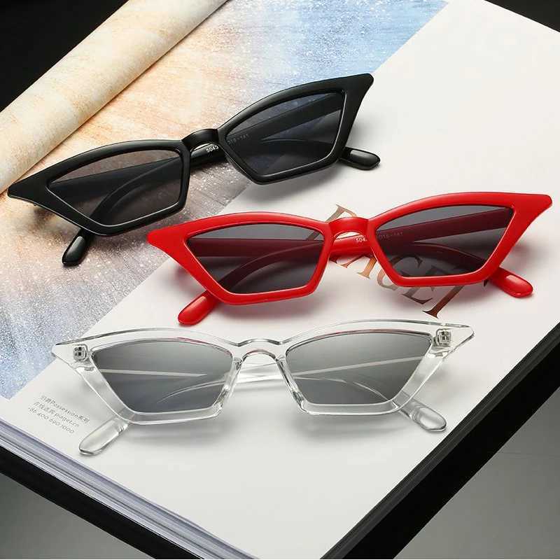 Triangle Small Frame Sunglasses UV400 Shades Summer Fashion Vintage Eyewear Outdoor Travel Beach Sun Protection Sun GlassesXJ241228