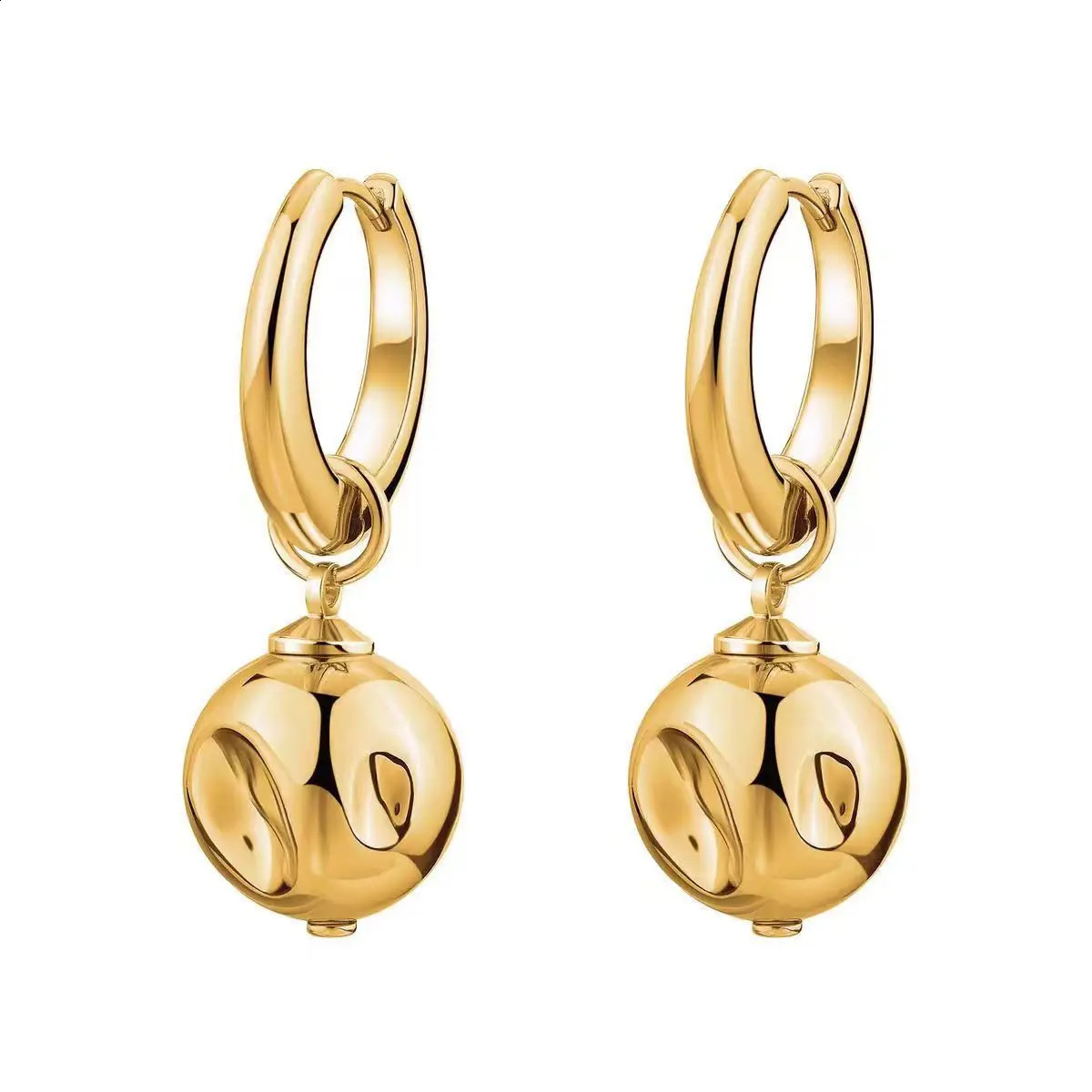 Europe and the United States concave hemisphere necklace minimalist style clavicle chain small bracelet female earrings 241226