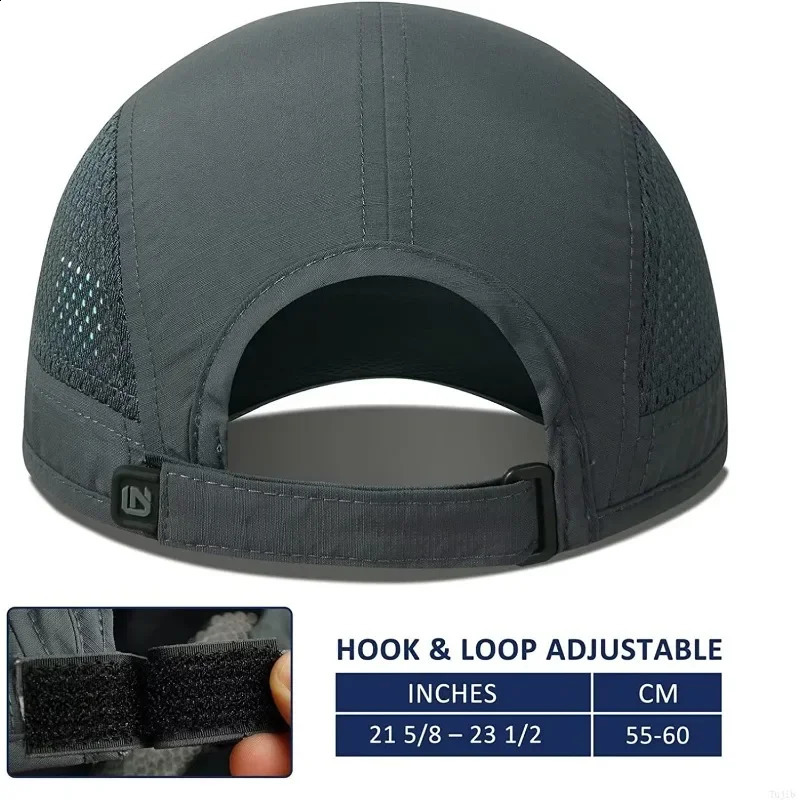 GADIEMKENSD Quick-Drying Foldable Portable Baseball Caps For Men Summer Sea Wave Embroidery Unisex Sport Sun Hats Cap 241227