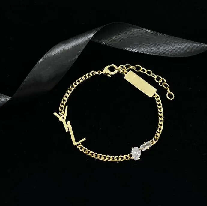 Designer Bracelets Charm Sier Chains Love Jewelry Letter Pendant Bracelet For Women Gold Earring Accessories Jewelry Yslies Bracelets C36
