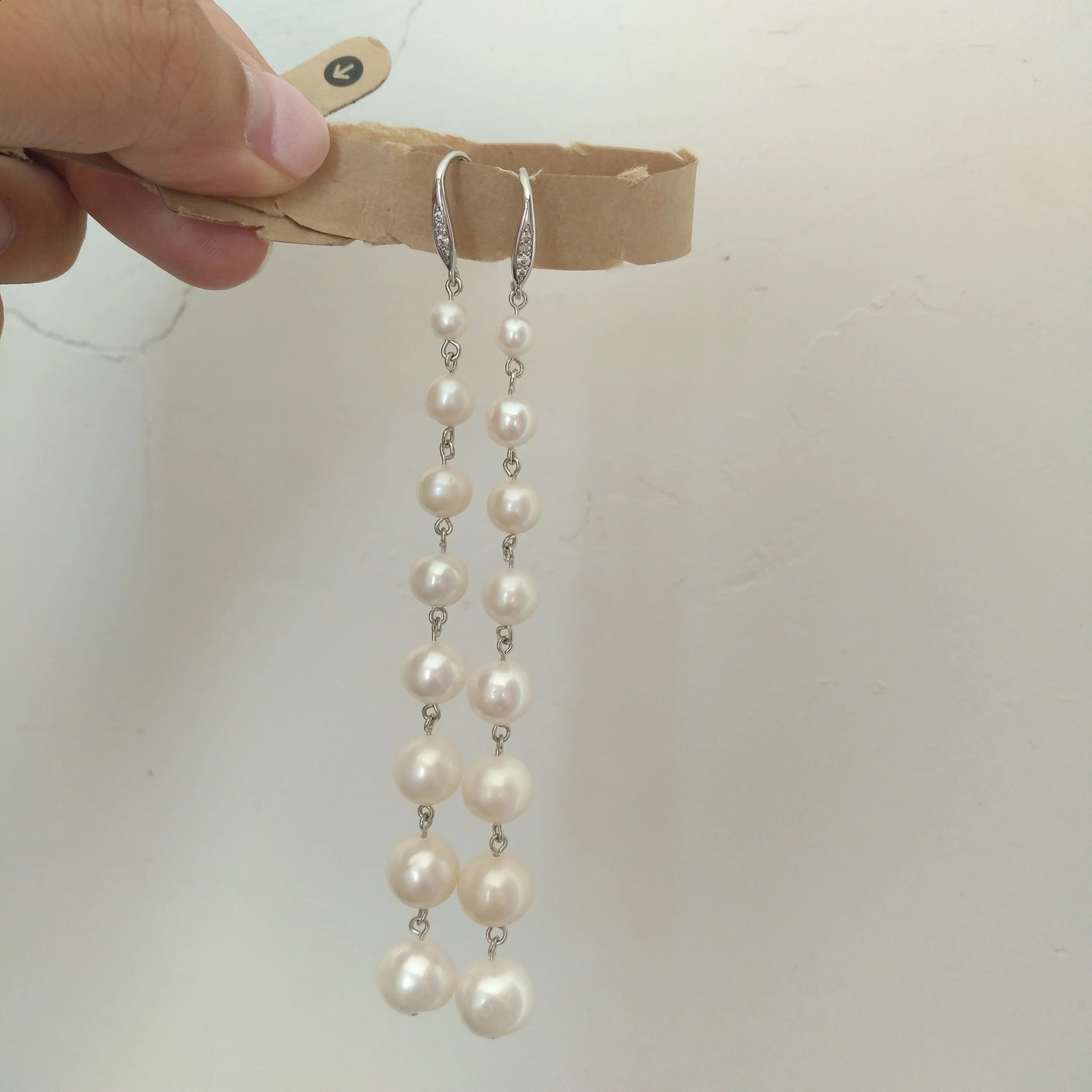 Apply Any Occasion 5-9MM south sea white natural pearl earring hook What you see is what you get 241226