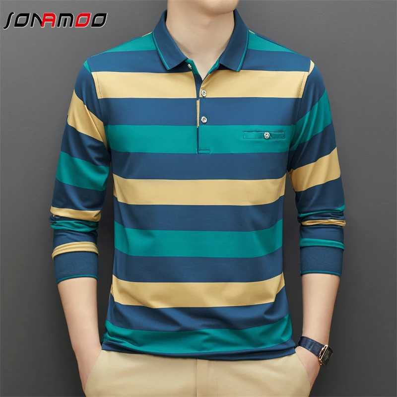 Spring and Autumn Long Sleeve shirt Shirt Fashion Stripe Mens shirt Neck Top Pure Cotton Daily Long Sleeve shirt Shirt X241228