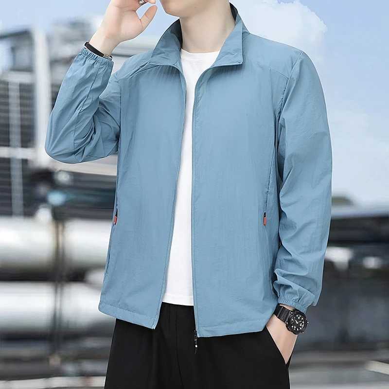 Elegant Fashion Harajuku Slim Fit Clothing Mens Loose Casual All Match Tops Solid Zipper O Neck Cardigan Long Sleeve Outerwear W241228