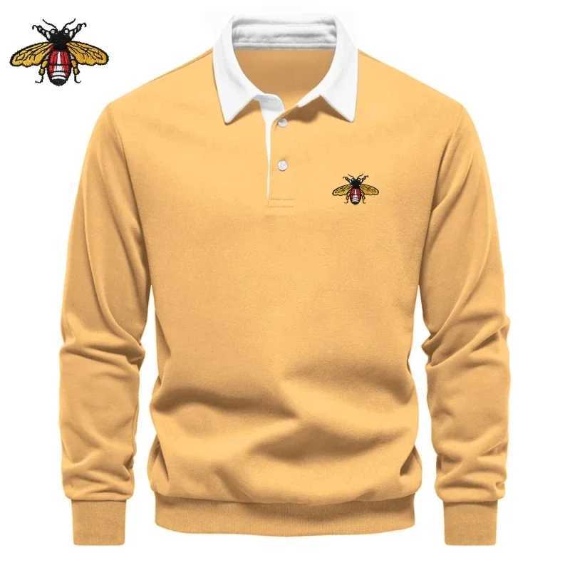 New high-quality embroidered pure cotton long sleeved shirt shirt luxurious fashionable casual comfortable casual X241228