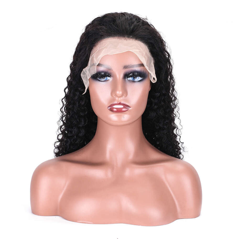 13 * 4 Front Lace Headband, Small Real Wig, Curly Hair Kq1 Kq1