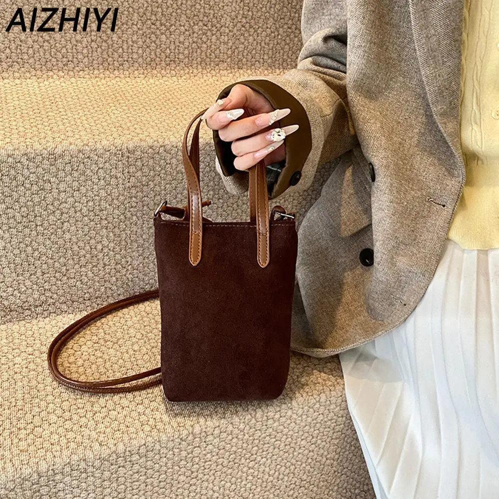 Suede Bag for Women Vintage Womens Bag Retro Handbags Purse Leopard Print Shoulder Bags Mini Suede Top Handle Clutch Hobo Bag 241228