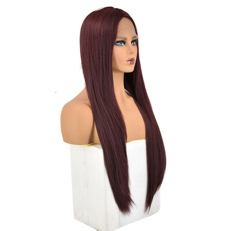 Front Lace Hand Woven Wig For Women, Mid Length Straight Hair 13 * 4, Dense Mesh Kq2 Kq2