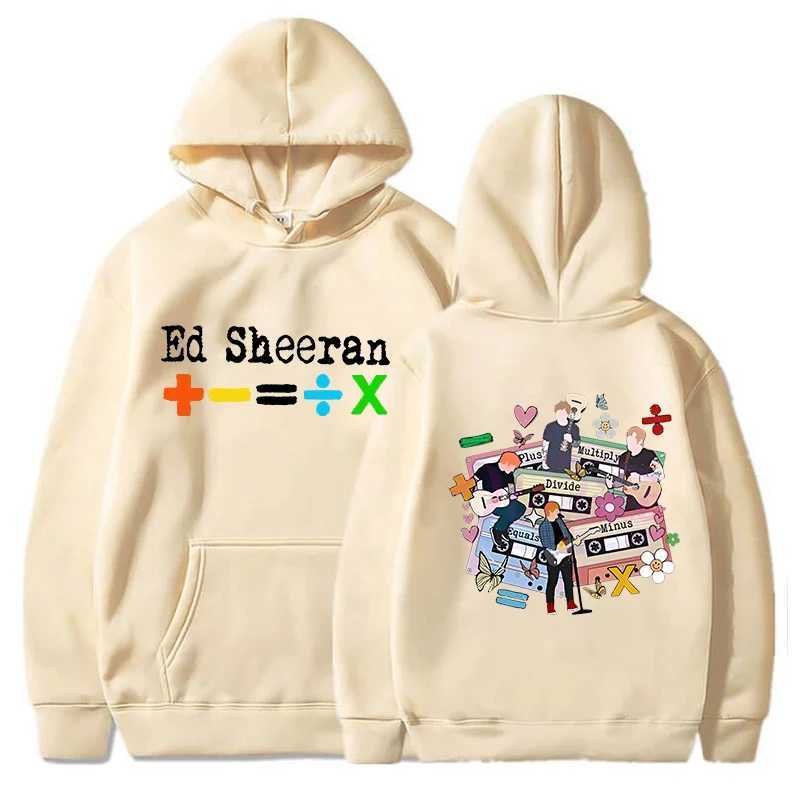 Fashion Women Men Hoodies Ed Sheeran Tour 2024 Print Hooded Sweatshirt Autumn Winter Personality Leisure Sports Pullover X241228