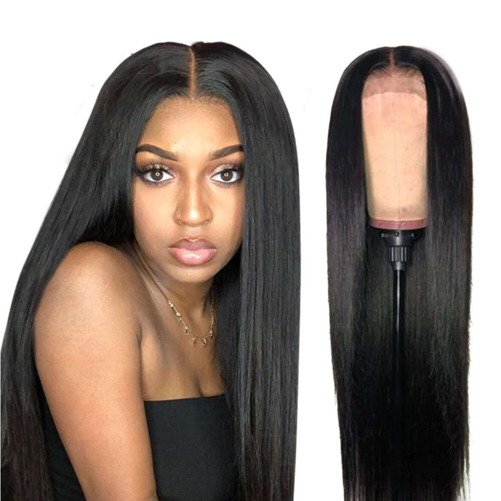 New Product: Lace Women's Middle Black Long Straight Full Head Wig Synthetic Headset Kq2 Kq2