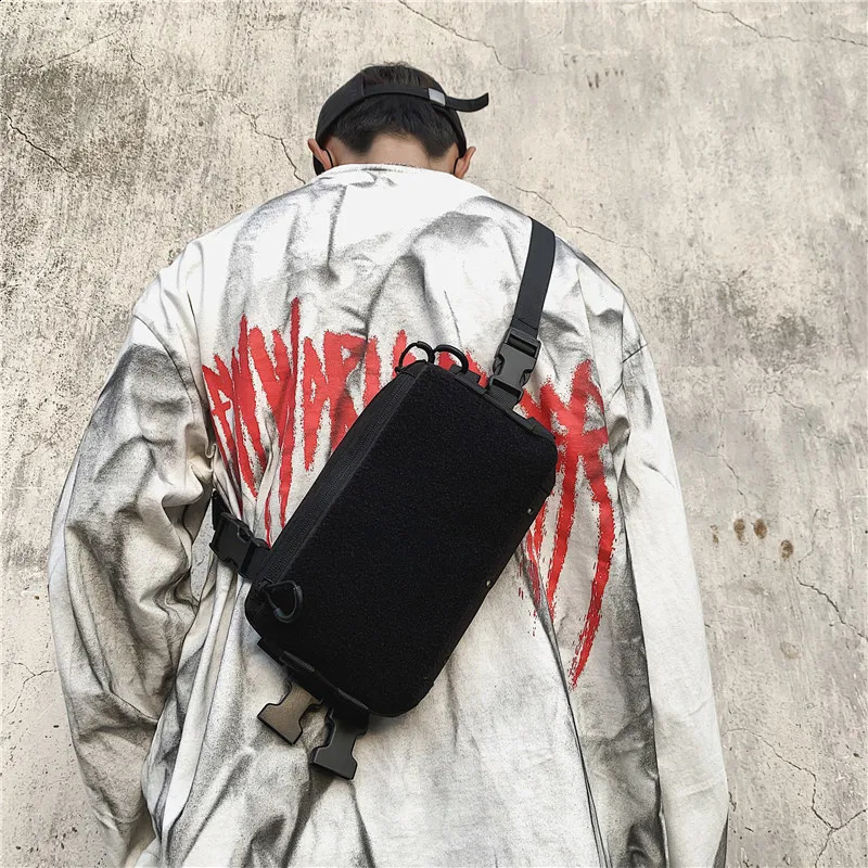 Unisex Tactical Chest Rig Bag Hip Hop Streetwear Bag Functional Waist Pack Adjustable Crossbody Chest Bag outdoors Vest backpack 241228