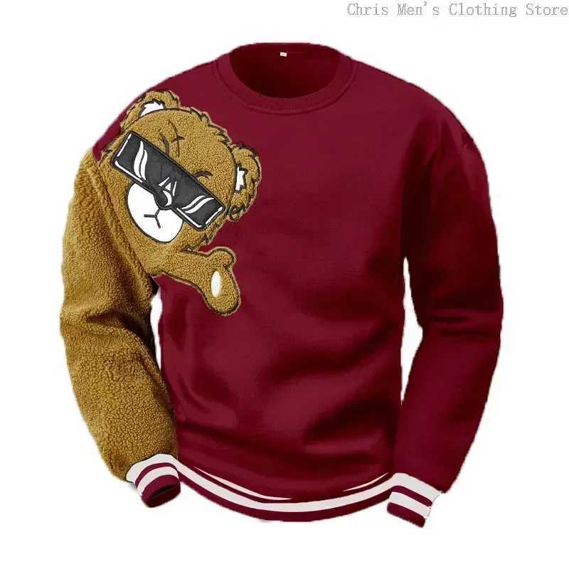 Autumn and Winter New Mens Hoodie T-shirt Shirt Popular Casual Embroidery Bear Men Hooded Hoodie Official Website Sweatshirt X241228