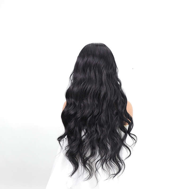 Women's Hand Woven 13 * 4 Synthetic Wig Headband With Black Long Curly Hair Lace Wigs Kq2 Kq2