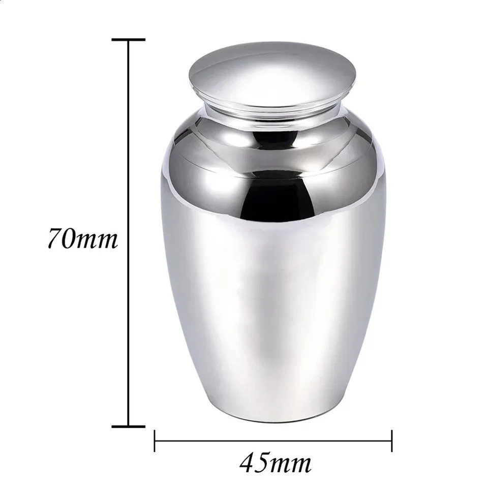 Striped cremation urn for human ashes pet ashes keepsake small stainless steel ashes holder funeral ashes memorial container 250106