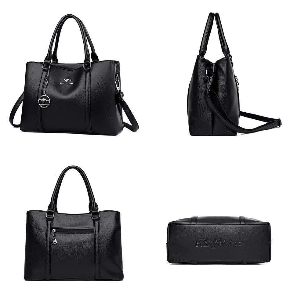 Genuine Brand Designer Women Bags High Quality Leather Shoulder Crossbody Messenger Tote Bag Large Handbag Purses