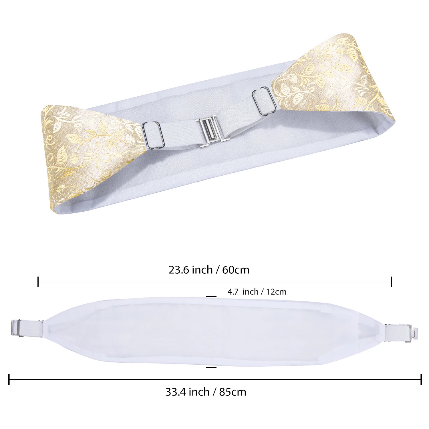 Hi-Tie Silk Mens Cummerbunds Vintage Formal Jacquard Pailey Bowtie Hanky Cufflinks Cummerbund Belt Corset For Male Wedding Prom 241227