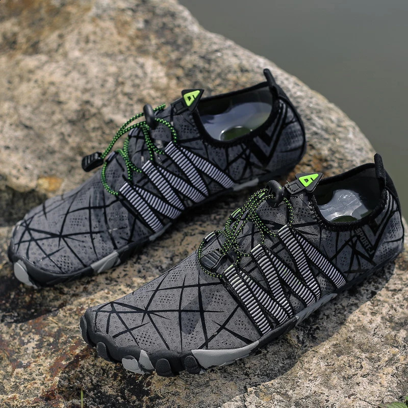 Men Aqua Shoes Barefoot Swimming Shoes Women Upstream Shoes Breathable Hiking Sport Shoes Quick Drying River Sea Water Sneakers 241228