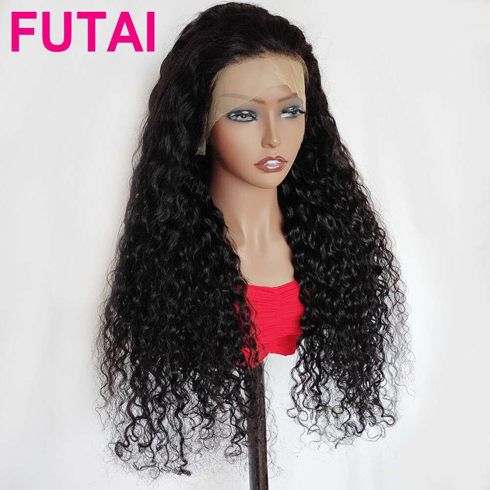 13X4 Front Lace Headband Water Wave Lace Frontal Wig Real Hair Wig Xu Chang Kq2 Kq2