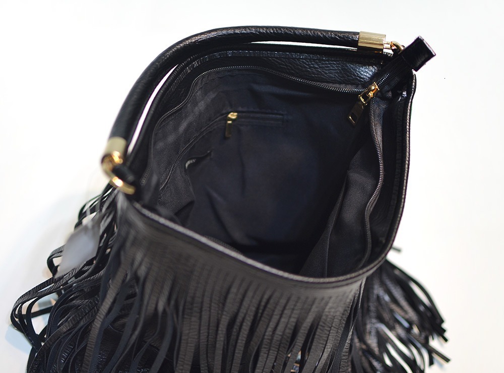 Fashion American Fringe Lady Purse Women Shoulder Bag Female PU Leather Handbags Crossbody Office