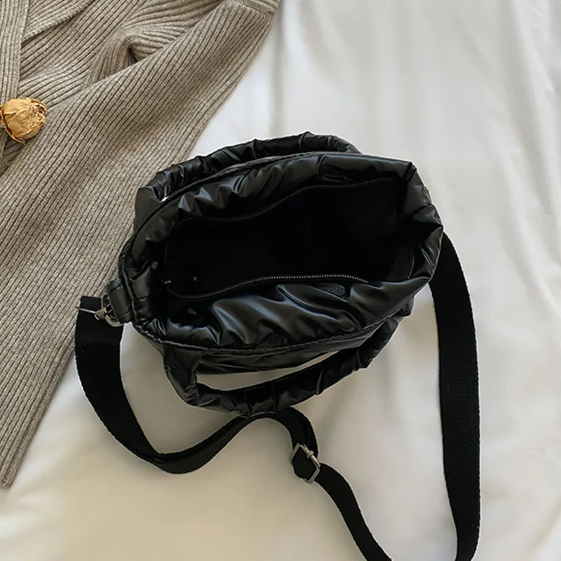 Winter Space cotton Shoulder Bag For Woman Handbags High quality Fashion Down Bags Sense of y ner Ladies Crossbody 241227