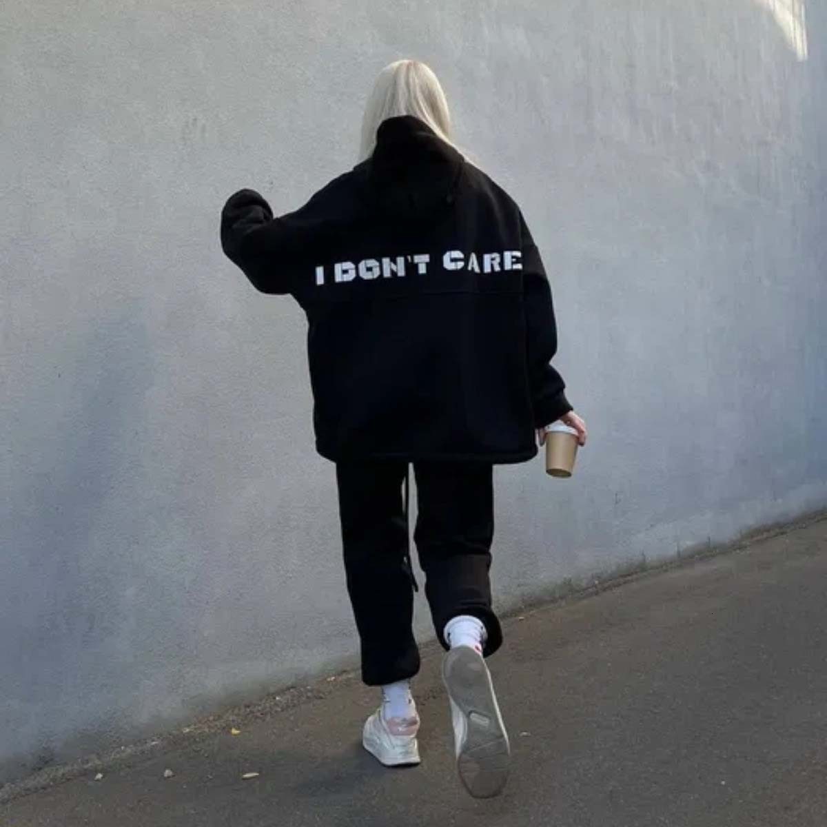 Women's Fashion Outfits Letter-Printed Long-Sleeved Drawstring Hoodie Girdg Pants Sports Suit Casual Female 2-Piece Set