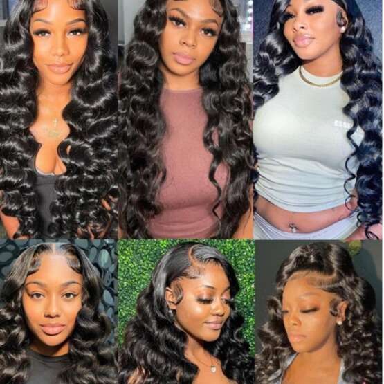 13 * 4 Front Lace Headband Fluffy Wave New Real Wig Long Curly Hair Kq1 Kq1