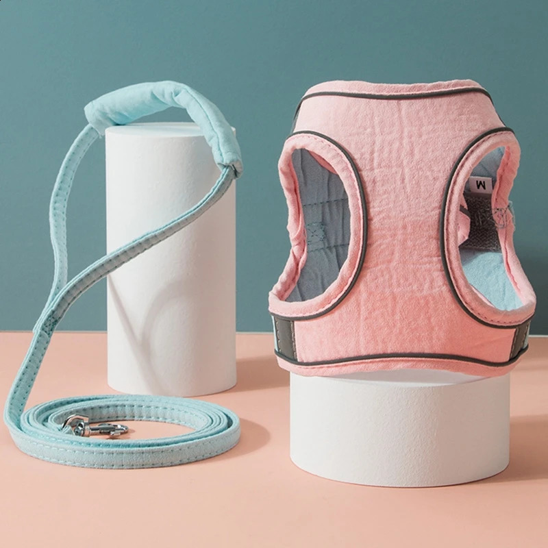 Cat Harness Leash Set Breathable Kitten Cats Harnesses With Reflective Strip Small Dog Puppy Harness Pet Chest Strap For Cat Dog 241225