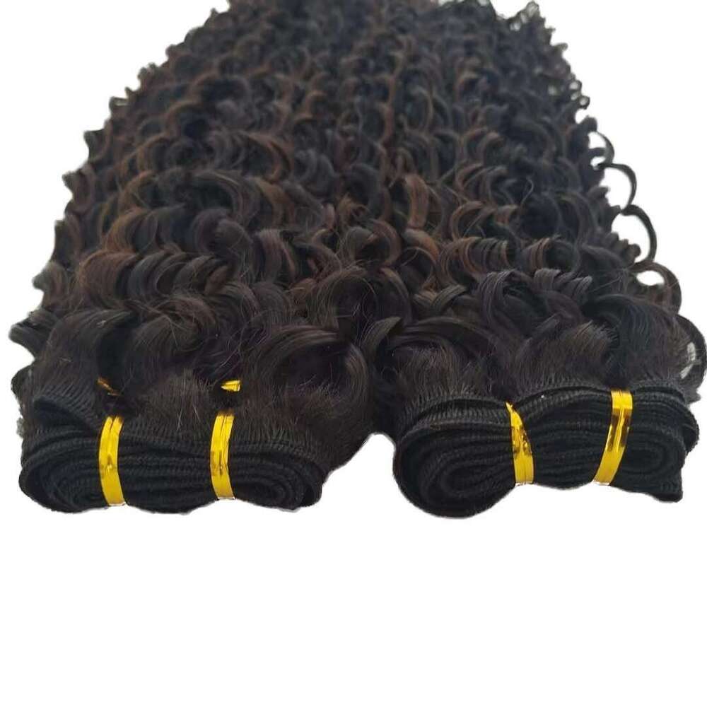 100% Curtain Natural Color Real Hair Bundles Wig Deep Kq2 Kq2