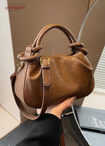 New cross-border high-end women's bag, fashionable and versatile shoulder bag, crossbody bag, stylish commuting pleated handbag wholesale swissmi