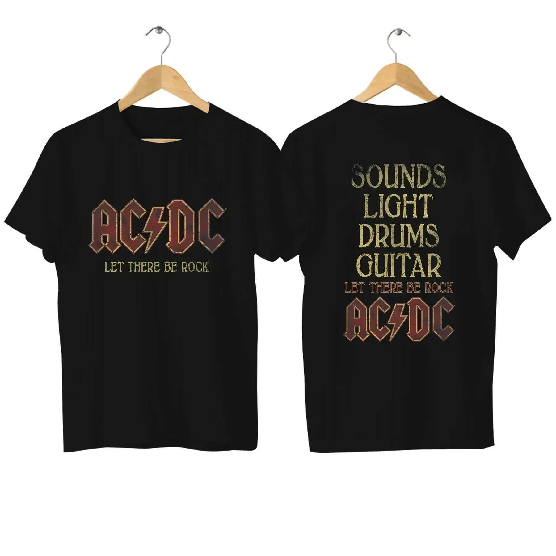 Men's T-Shirts 2024 AC PWRDUP Live DC Print Tshirt Graphic T Shirts Men Women Cotton Hip Hop Fashion Oversized Kid T-shirts Summer Clothes J24122