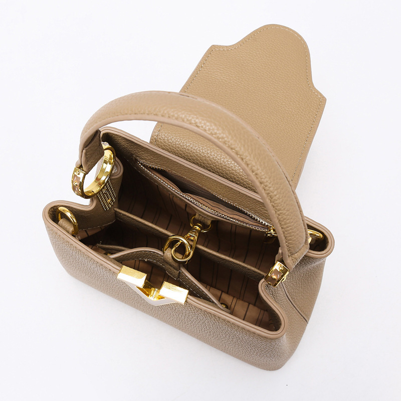 New Summer Versatile Women's Bag High-End Sense Exquisite Handbag Soft Leather Crossbody Commuter Bags Fashion