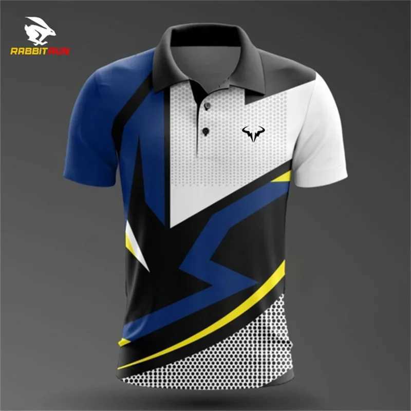 Sports mens shirt shirt mens printed sports table tennis badminton shirt fashionable womens standing loose sports shirt X241228