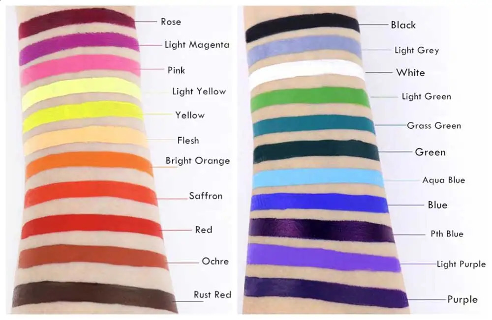 30gpc GlitterJoy Water Activated Face Body Painting Makeup Pigment For Cosplay Festival Halloween Costume 241224