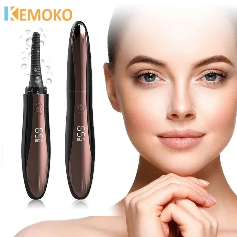 Electric Heated Eyelash Curler 4 Gears Electric Heating Eyelash Beauty Makeup Anti-scald Eyelashes Long Lasting Curling Lashes 241223